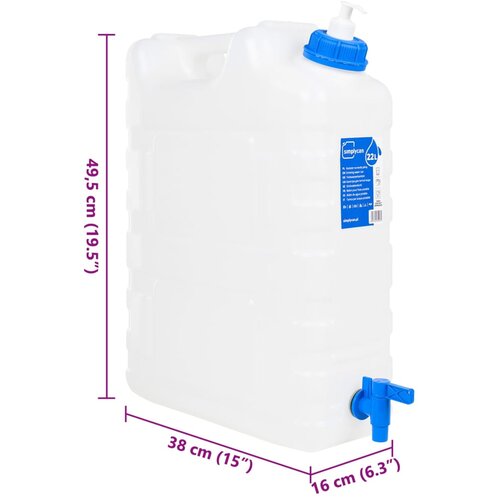  Spremnik za vodu sa slavinom i dozatorom sapuna 20 L plastični Slike