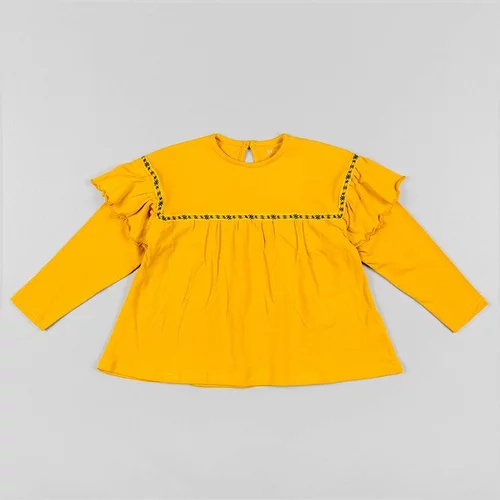 Zippy Dječja majica dugih rukava boja: žuta