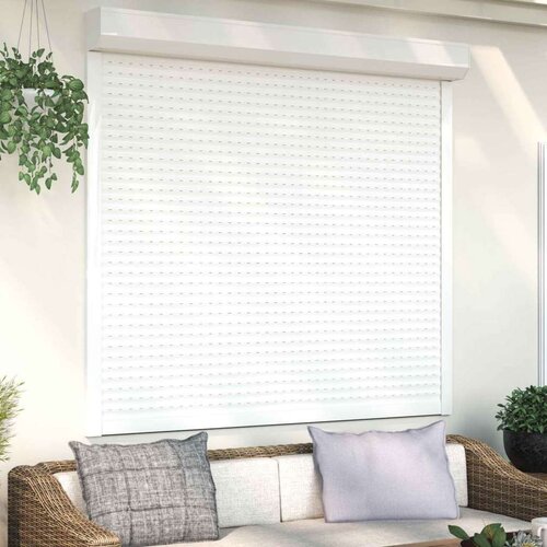  Roletna Bijeli 160 x 150 cm Aluminij i poliuretan - Bijeli 160 x 150 cm Cijene