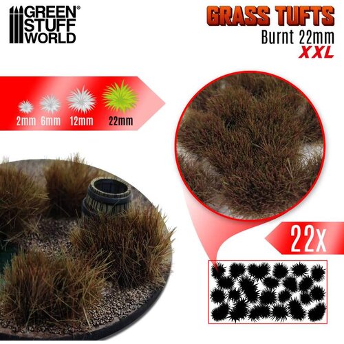Green Stuff World Grass Tufts XXL 22mm Burnt | Buseni trave XXL 22mm spaljeno braon Slike