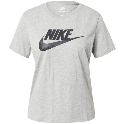 Nike Sportswear Majica siva / črna