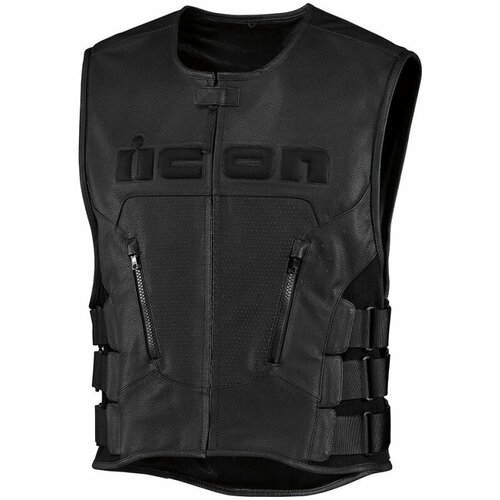 ICON - Motorcycle Gear Regulator D30&amp;trade; Vest Crna 4XL Prsluk za motocikle Slike