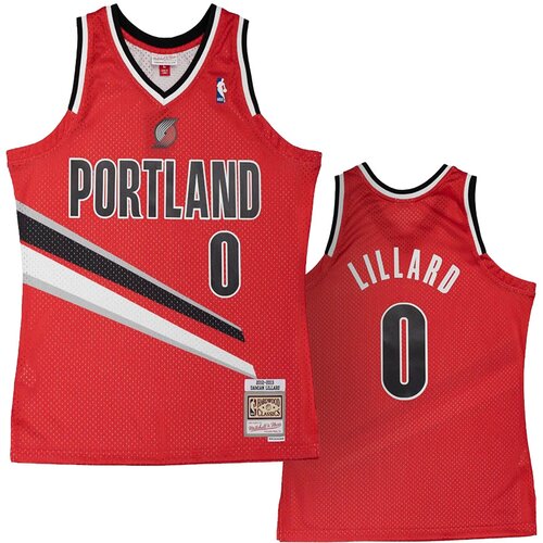 Mitchell And Ness damian lillard 0 portland trail blazers 2012-13 swingman alternate dres Cene