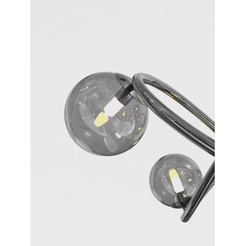 Wofi 9014-805 - led plafonski luster nancy 8xG9/3,5W/230V crna/hrom Slike