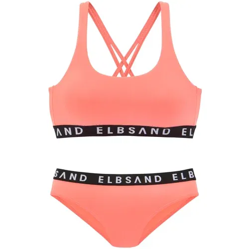 Elbsand Bikini koraljna / crna / bijela