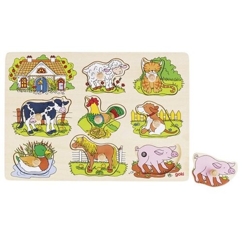 Goki Puzzle Sa Zvukom Životinje Na Farmi Slike