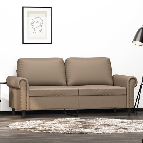 The Living Store Dvosed kapučino barve 140 cm umetno usnje - Kavč Dvosed, (21661490) Cene