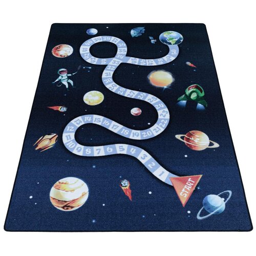 XXXL Tamno plavi dječji tepih 100x150 cm Play Space &amp;ndash; Slike