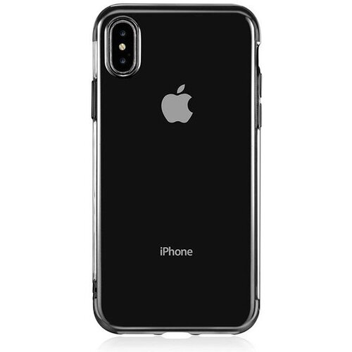Elegance tanek silikonski ovitek za Samsung Galaxy A51 A515 - prozoren s črnim robom Cene