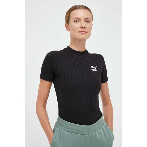 Puma Kratka majica ženski, črna barva Slike