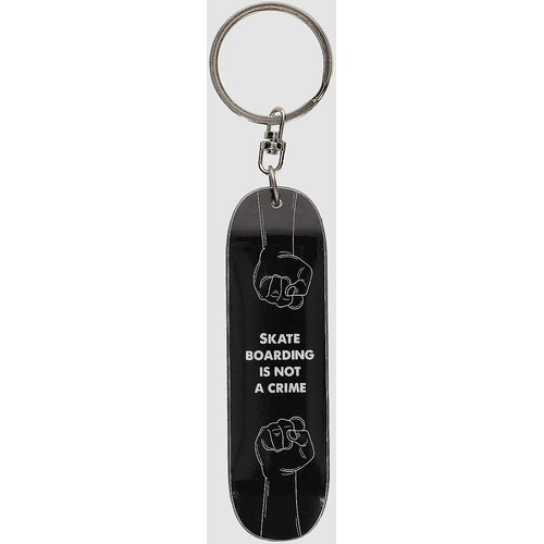 Blue Tomato Skate Keychain black not a crime Cene