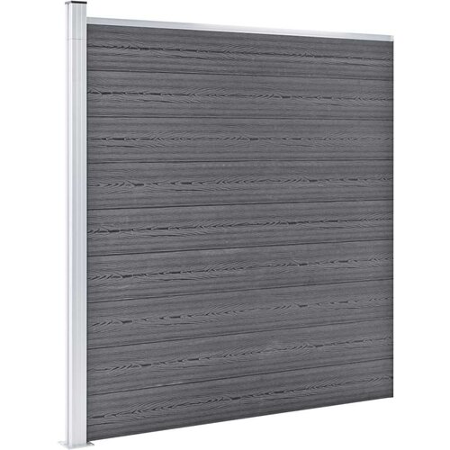 VidaXL vrtna ograda od WPC-a 1218 x 186 cm siva Slike
