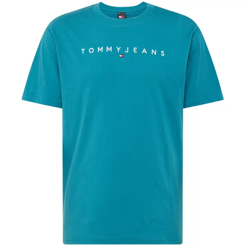 Tommy Jeans Majica azur / temno modra / rdeča / bela