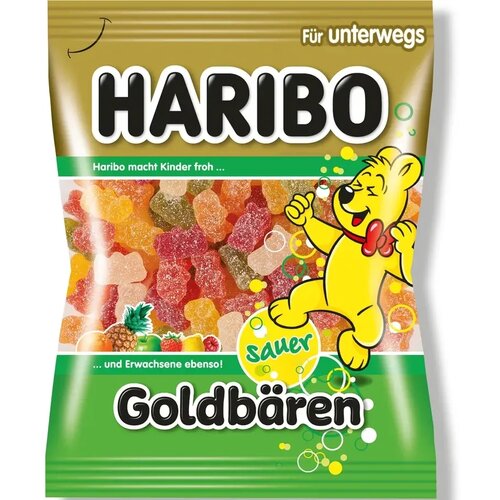 Haribo Gumene bombone Goldbears sour 100g Cene