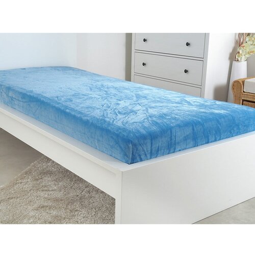 B.E.S. Modra rjuha iz mikropliša 90x200 cm Exclusive – Cene