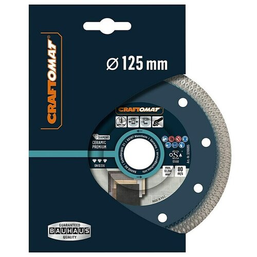 CRAFTOMAT Diamantna rezalna plo&scaron;ča za keramiko Ceramic Premium (Premer diska: 125 mm, Izvrtina: 22,23 mm) Cene