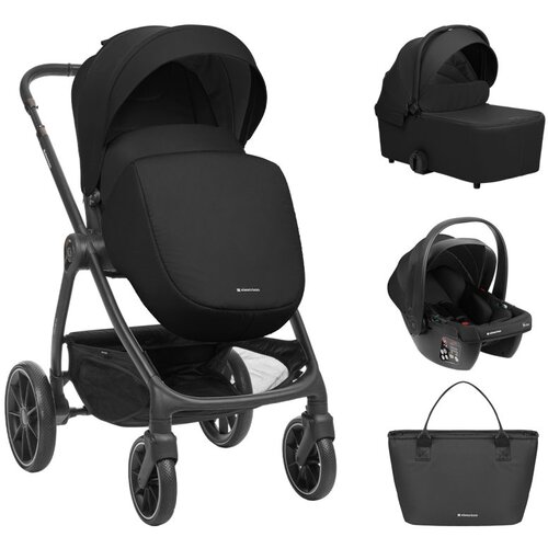 Kikka Boo Kolica Modena 3in1 set sa I-SIZE autosedištem i tvrdom korpom Black ( KKB11259 ) Cene