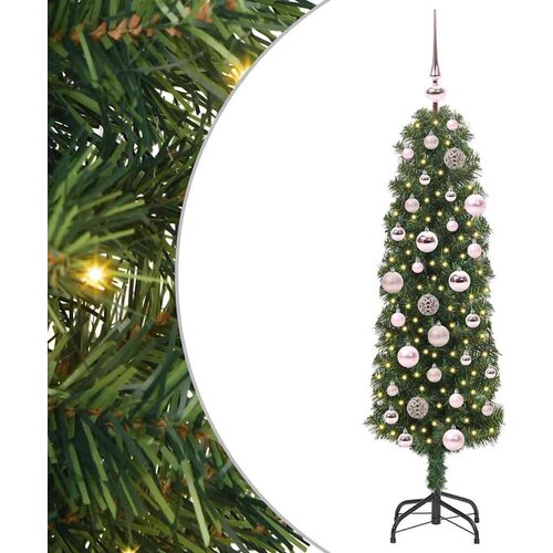VidaXL Umjetno božićno drvce Zelena 120 cm PVC i čelik i plastika Slike