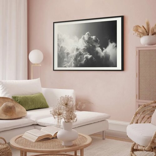  Plakat Extraordinary Phenomenon: The Sun Illuminating Dark Clouds 60x40 Crni okvir s margom Cijene