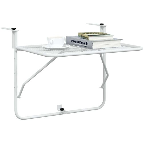 vidaXL balkonski stol bijeli 60 x 40 cm čelični Cijene