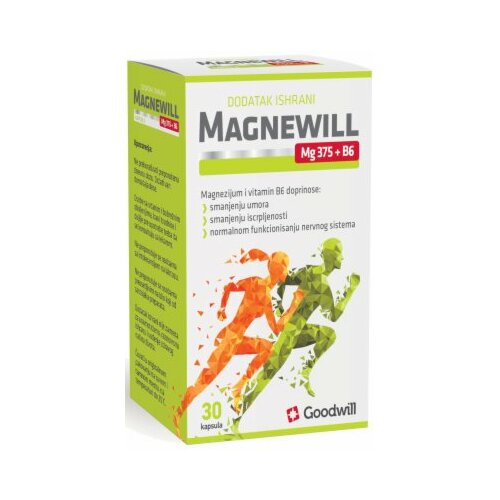 Goodwill magnewill Mg375+B6 dodatak ishrani 30 kapsula Slike