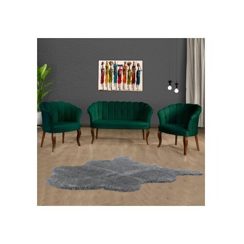 Atelier Del Sofa sofa i fotelja daisy walnut wooden green Slike