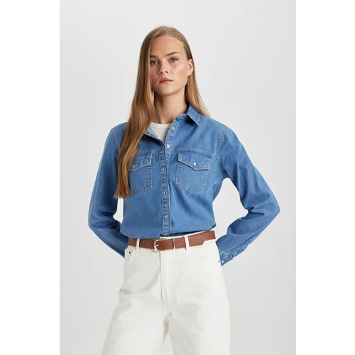 Defacto Regular Fit Jean Shirt