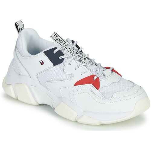 Tommy Hilfiger Nizke superge WMN CHUNKY MIXED TEXTILE TRAINER Bela Cene