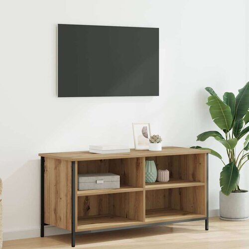vidaXL TV omarica Umetni hrast 100 x 40 x 50 cm Konstruiran les Cene
