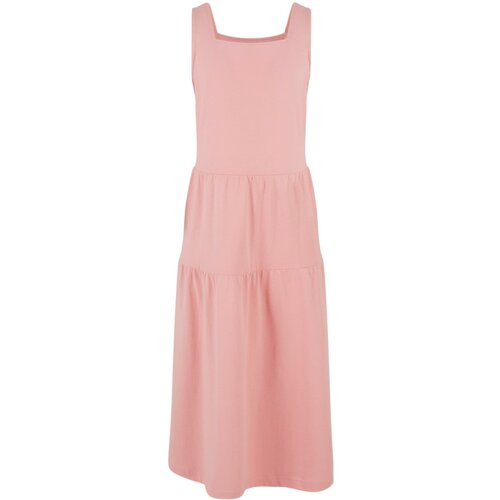 Urban Classics Kids Girls' 7/8 Length Valance Summer Dress - Pink Cene
