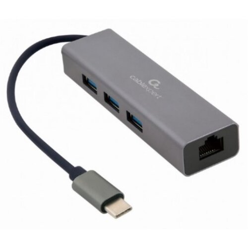 Gembird Adapter USB-C na LAN + USB 3.1, (20442318) Slike