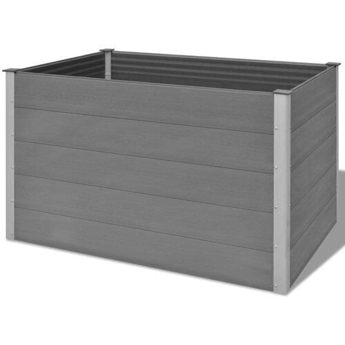  Visoka greda WPC 150x100x91 cm siva Slike