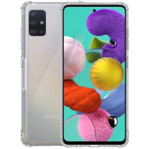 Nillkin silikonski ovitek NATURE za Samsung Galaxy A51 A515 - prozorno siv Slike