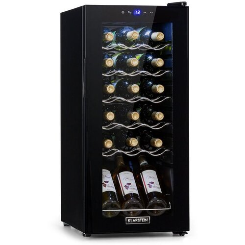 Klarstein Shiraz 18 Slim Uno, hladilnik za vino, 50 l, 18 steklenic, nadzorna plošča na dotik, 5-18 °C Cene
