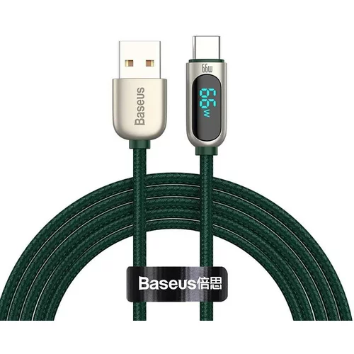 Baseus Display Cable USB to Type-C, 66W, 2m (zelen), (20628017)