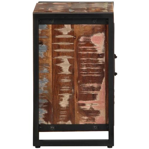  Noćni ormarić Vi&amp;scaron;ebojni 40x30x51 cm puno drvo, reciklirano Slike