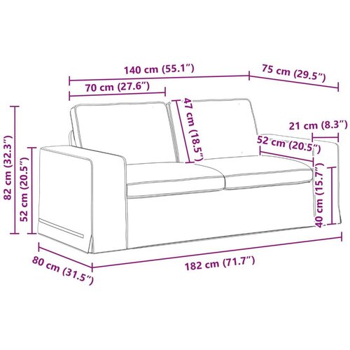 SOFA Tamnozelena 182 x 80 x 82 cm Metal Slike