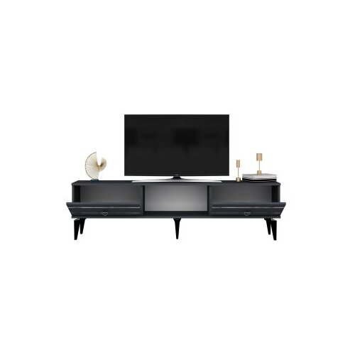 Hanah home tv polica pelin anthracite silver Slike