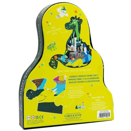 Floss&amp;amp;Rock&amp;reg; sestavljanka jigsaw puzzle dragon (20 kosov) Slike