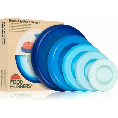Food Huggers Set set silikonskih poklopaca za voće i povrće boja Blue 5 kom