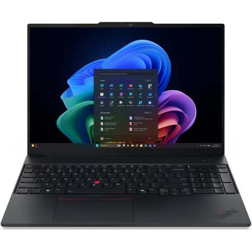 Lenovo Think ThinkPad E16 G4 Core 7 350 (6C (2P+4LP E)/6T, P 1.5/4.8GHz, LP E 1.4/3.6GHz, 6MB), NPU up to 17 TOPS, 1x 24GB DDR5 5600, SSD 512GB NVMe 2242, 16.0" WUXGA IPS AG 400n, Int graph, GLAN, Wi-Fi 7, BT 5.4, KybENG BL, Al, 2Wx2, Cam FHD 1080p+IR, 64Wh, NO OS Cene