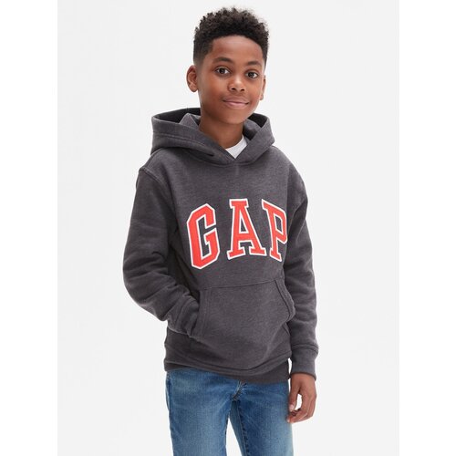 GAP Grey boys' sweatshirt Logo hoodie Cene