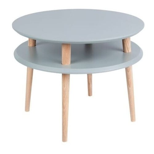 Ragaba Temno siva klubska mizica UFO, ⌀ 57 cm Cene