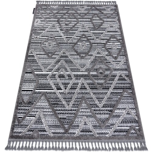 RugsX Preproge Preproga MAROC P657 Romi Cikcak, etno črna 140x190 cm Črna Cene