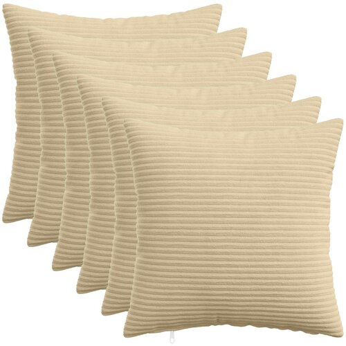  Presvlaka za jastuk 6 pcs HEERLEN Zelena Siva 50 x 50 cm Kord Cijene