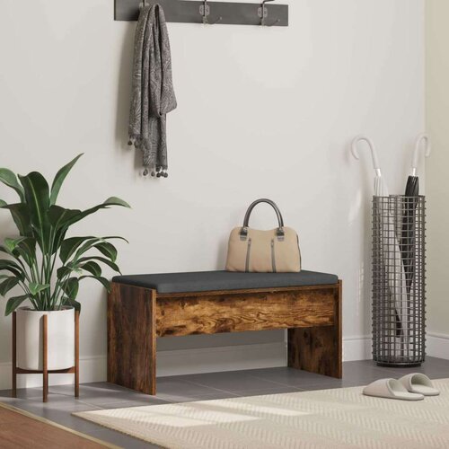  Haldna klop z blazino Dimljeni oreh 83 x 38 x 40 cm, (5000155655) Cene
