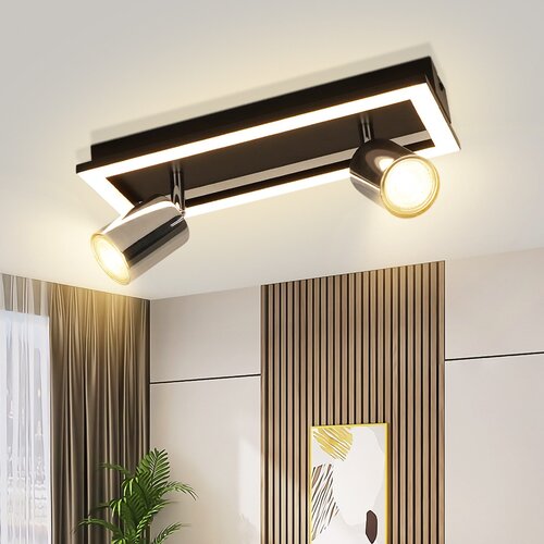 Nettlife 2-plamenska GU10 moderna toplo bela nastavljiva LED stropna svetilka 12W, (22116943) Cene