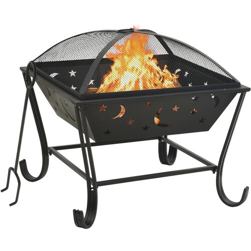 VidaXL Ognji&amp;scaron;če z grebljico 62 cm XXL jeklo Slike