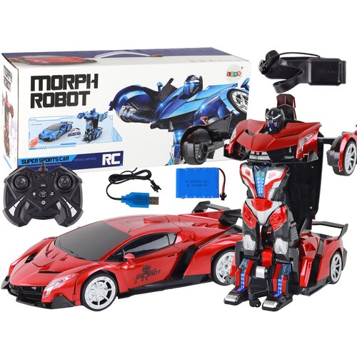  Auto na daljinsko upravljanje Robot Transformation R/C 1:10- crveni Slike