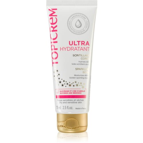 Topicrem UH BODY Ultra-Moisturizing Sparkling Body intenzivno vlažilni losjon za telo z bleščicami 75 ml Cene